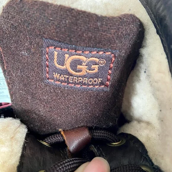 UGG Kesey Boots Chestnut Brown size 7.5 - Picture 14 of 15